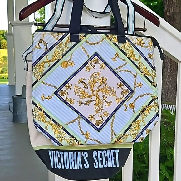 Victoria's Secret 2n1 beach tote & cooler tote - Picture 1 of 12